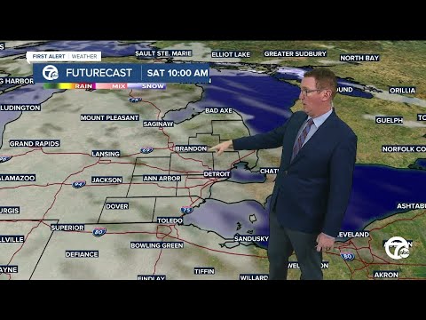 Freezing rain chance Saturday night