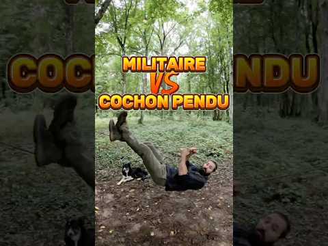 Militaire vs cochon pendu