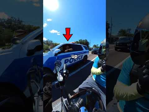 Nice Officer Helps Biker Get Through An Intersection! ๐จ