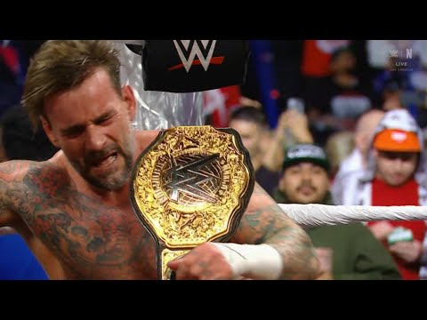 CM Punk Wins World Heavyweight Championship From Gunther WWE Raw 2025 Highlights Punk Attack Gunther