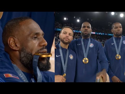 Team USA receive their GOLD MEDALS and LeBron James Wins MVP of Olympics