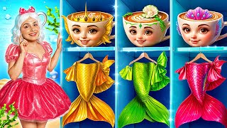 Brainrot Gevangenis: Ballerina Cappuccina Make-over Tot Zeemeermin Cappuccina!
