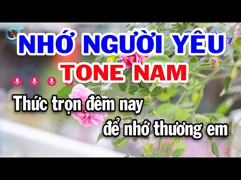Karaoke Nhớ Người Yêu Tone Nam ( A#m ) Nhạc Sống Đồng Sen