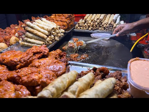 Bangladeshi Street Food - Chicken Roll, Beef Roll, Chaap Burger,Chicken Shashlik | New Market