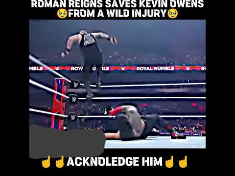 Roman Reigns saves Kevin Owens at royal rumble 🫡🫡 #reels #shorts #wwe #romanreigns