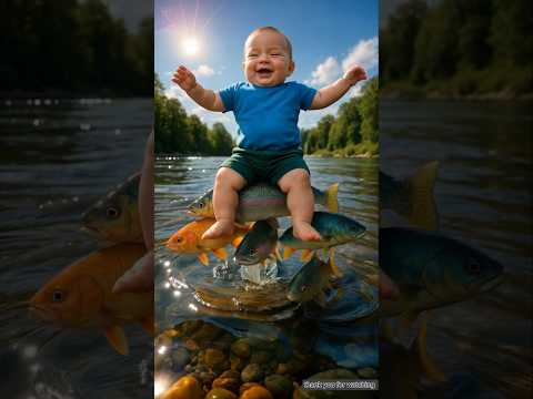 poor baby Rio emotional  😭 Fish story #shoerts #baby