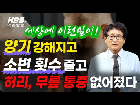 양기 강해지고, 소변횟수 줄고, 허리,무릎통증 없어졌다