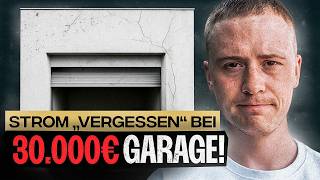 30.000 € Garage OHNE STROM, Wand kaputt gebohrt und XXL-Kunst im Büro | Hausbauprojekt