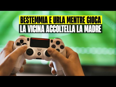 BESTEMMIA E URLA TUTTA NOTTE MENTRE GIOCA ALLA PLAYSTATION LA VICINA ACCOLTELLA LA MADRE - TORINO