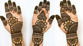 3 Easy Front Hand Mehndi Designs for Rakshabandhan 2025 | Latest & Beautiful Henna Art