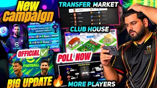 New Campaign & Free Rewards Tomorrow✅| Huge Update Coming In EFootball 2027 Official|Transfer Market