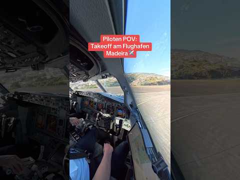 Piloten POV: Abflug auf Madeira✈️ #fliegerei#pilot#flugzeug#cockpit#start#abflug#flughafen#madeira