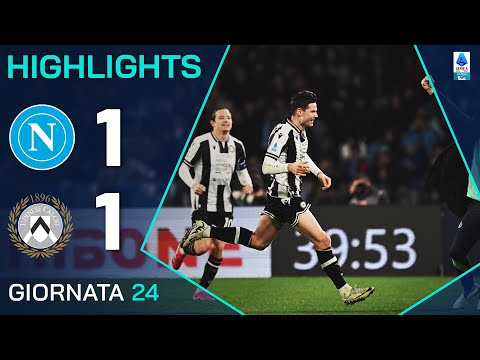 NAPOLI-UDINESE 1-1 | HIGHLIGHTS | 24ª GIORNATA | SERIE A ENILIVE 2024/25