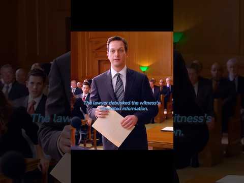 The lawyer debunked the witness's fabricated information#foryou #shorts #shortvideo