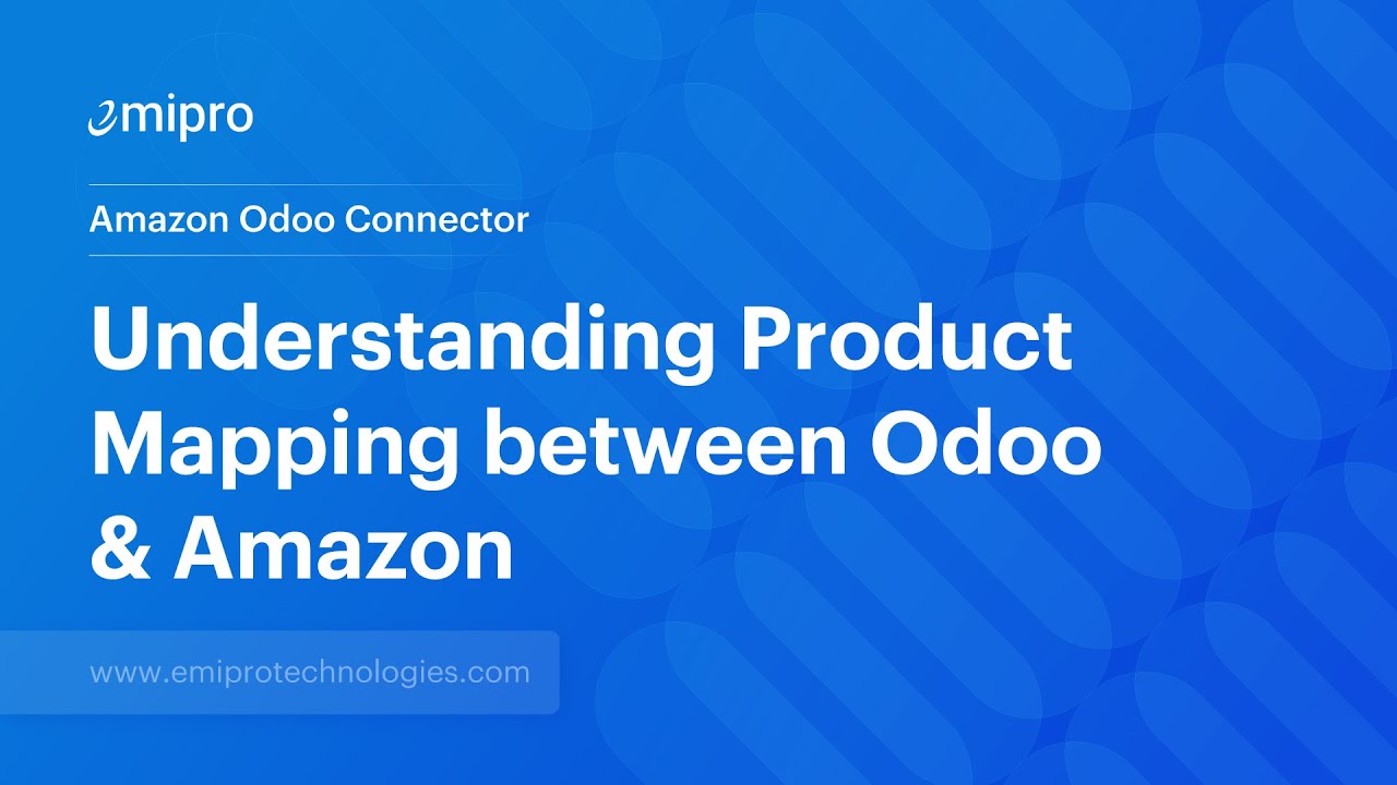 Understanding Product Mapping between Odoo & Amazon | Amazon Odoo Connector | 3/10/2022

Before you perform any operations in Amazon Odoo Connector, products must be mapped properly between Odoo and Amazon.