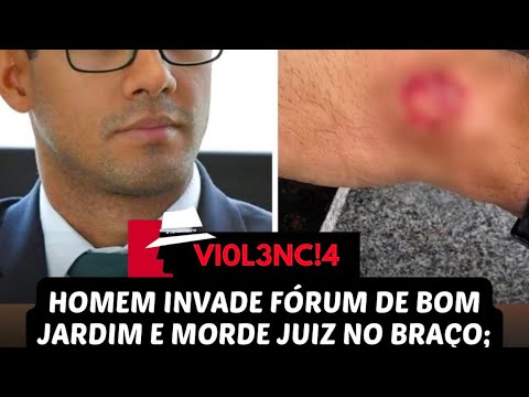 HOMEM INVADE FORUM E TACA DENTADA EM JUIZ NO MARANHÃO.