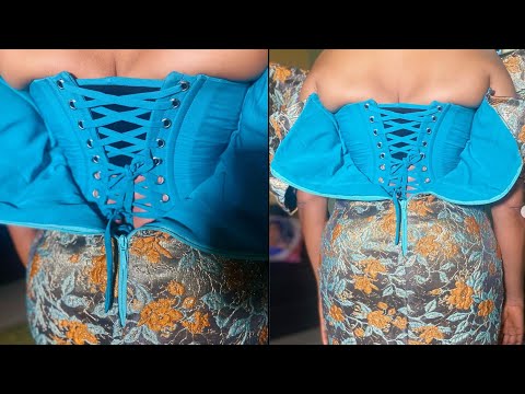 How to Cut and Sew an Inbuilt/Inner laced Corset with a Zipper.