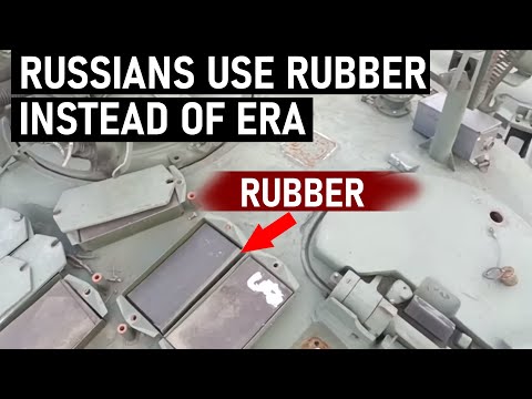 Russians Are Using Rubber instead of ERA on their Tanks