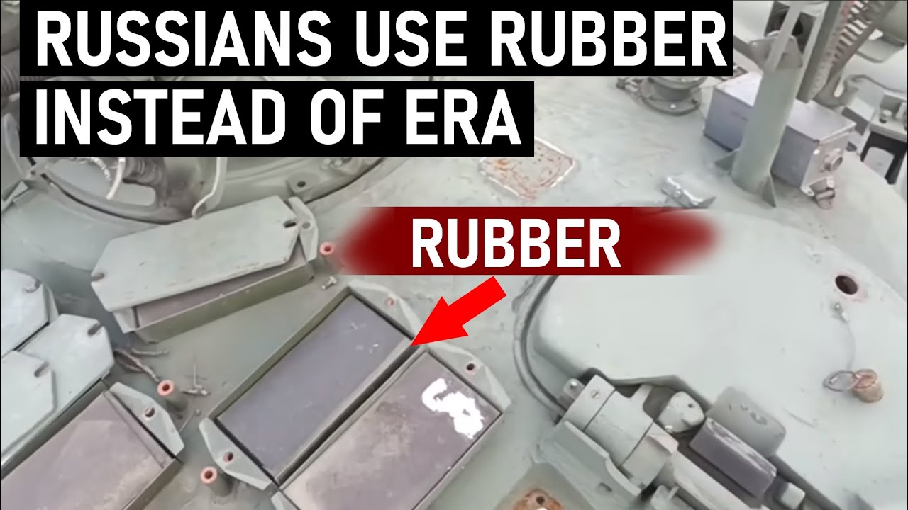 Russians Are Using Rubber instead of ERA on their Tanks