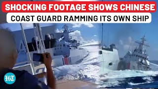China’s Navy Blunder Video: Xi's Coast Guard Collides With Own Vessel While Chasing Philippine Ship