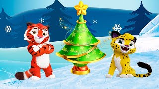 Desenhos animados de Ano Novo para crianças! Fim de semana divertido com Leo e Tig j25