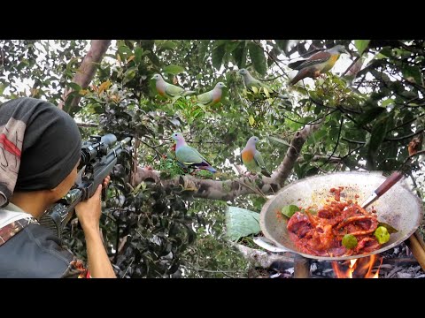 GURIHNYA ‼️rendang merah burung punai hasil berburu..