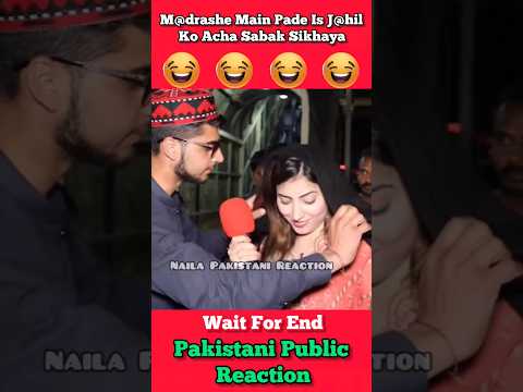 Is M@drashachap Ko Acha Sabak Sikhaya 😂 #shorts #pakistanipublicreaction #brandreact