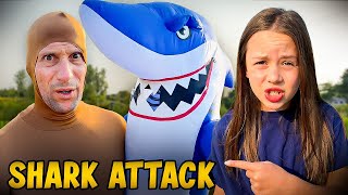 SHARK ATTACK! My Dad Got Bitten By A Giant Shark