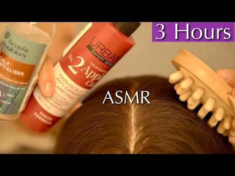 3 Hours of Satisfying Hair Play for Stress Relief and Deep Sleep | No Talking