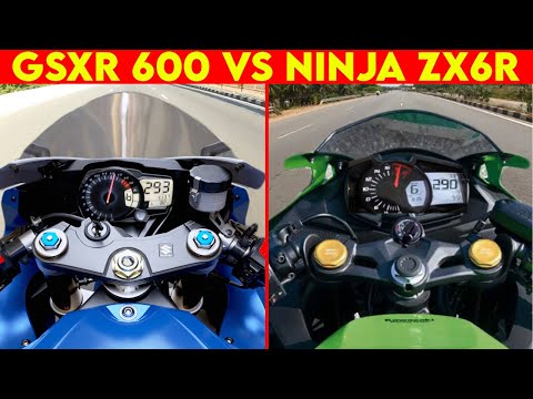 GSXR 600 VS Ninja ZX6R | 0 TO 300 | TOPSPEED !!!