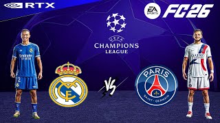 FC 26   Real Madrid vs  PSG Ft  , Dembélé, Mbappé, | UEFA Champions League 25/26 | [4K60]