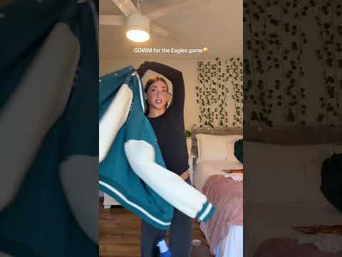 GRWM for an Eagles game #shorts