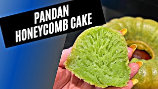 HOW TO MAKE PANDAN HONEYCOMB CAKE