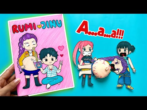 ✨Paper DIY ✨KPOP DEMON HUNTERS Game Book Rumi and Jinu , Zoey , Mira 