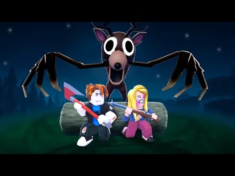 Playing Roblox 99 Nights in the Forest