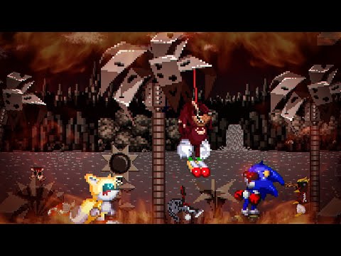 Sonic.HEX: Infected Menace Chapter 1 - #3: Knuckles Solo! Burned Ending!