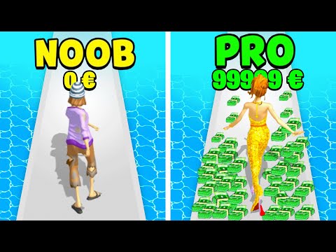 NOOB vs. PRO in RUN RICH 3D - ARM vs. REICH
