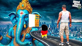 Lord Ganesha Meets Shin Chan in Los Santos! (GTA V Mod)