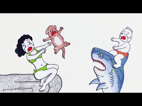 Use a dog to save a child, right?#shorts#drawing#cartoon#story#xiaolindrawing#animation#art#short