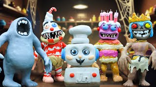 CAKE MONSTER Figures in CAKEY'S TWISTED BAKERY Collection | Easy DIY Tutorial