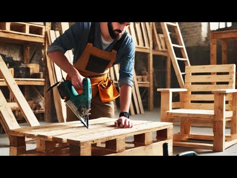 Creative Projects From Wooden Pallets // How Craftsmen Turn Wooden Pallets Into Valuable Furniture