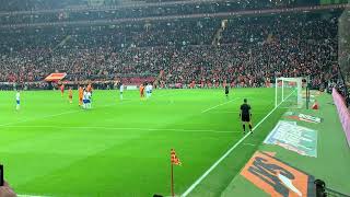 Galatasaray-Rizespor Ryan Babelin golü tribün çekimi