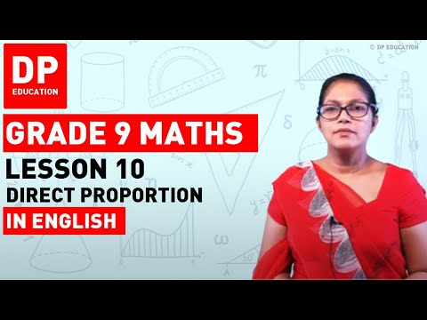 Lesson 10. Direct Proportion | Maths Session for Grade...