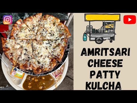 Best Tandoori crispy butter loaded amritsari aloo cheese kulcha patty recipe making | Street Food