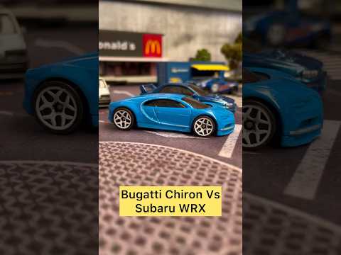 Bugatti Chiron Vs Subaru WRX 🚙🚙💨 #hotwheels #diecast #wrx #chiron #hotwheelsracing