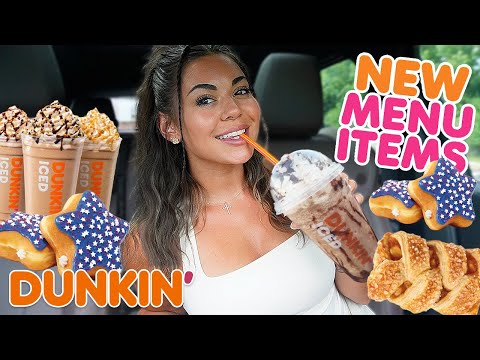 Dunkin’s Summer Menu is HERE! 🌞☕️ Cookie Dough Coffee, New Sandwiches & More!