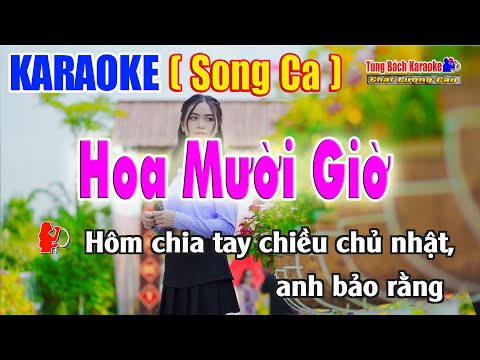 Karaoke Hoa Mười Giờ ( Song Ca ) Nhạc Sống Tùng Bách