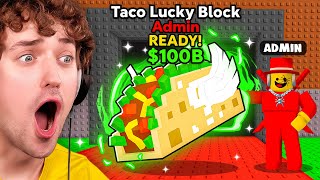 TACO LUCKY BLOCK & Admin Abuse in Steal a Brainrot! (Taco Tuesday)