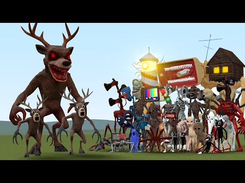 NEW ROBLOX THE DEER MONSTER VS ALL TREVOR HENDERSON AND ALL MONSTER in Garry's Mod!
