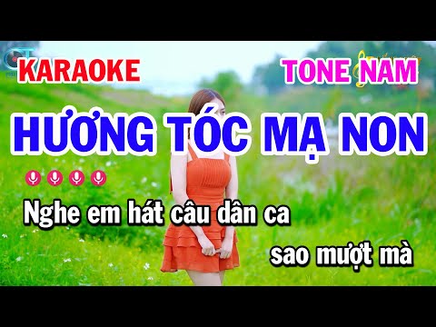 Hương Tóc Mạ Non Karaoke Tone Nam Nhạc Trữ Tình Cha Cha